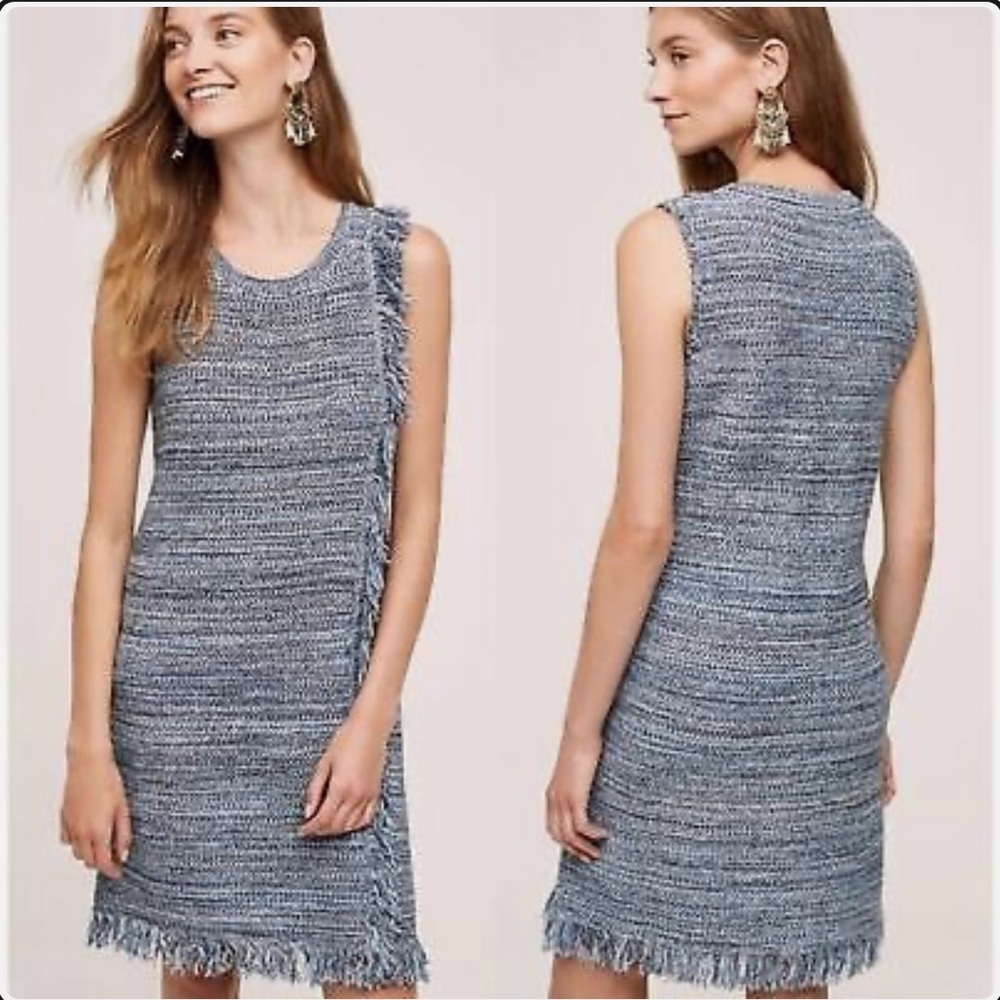 Anthropologie Holding Horses fringed dress size small
